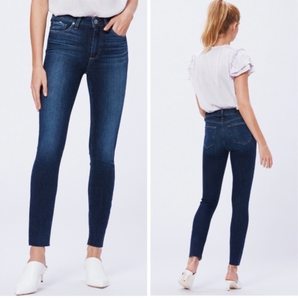 Paige Hoxton Ankle blue denim jeans sz 28